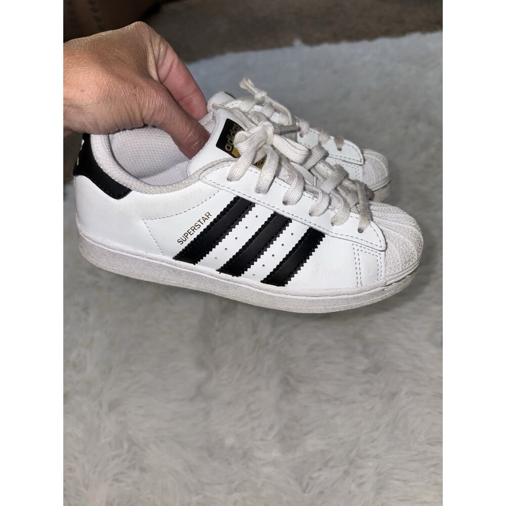 Adidas Superstar Little Kid Sz. 13 White Lace Sneaker. Classic, Great Pair
